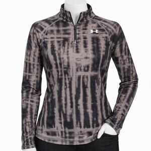Under Armour ColdGear Fitted 1/4 Zip Base Layer Shirt womens M Compression